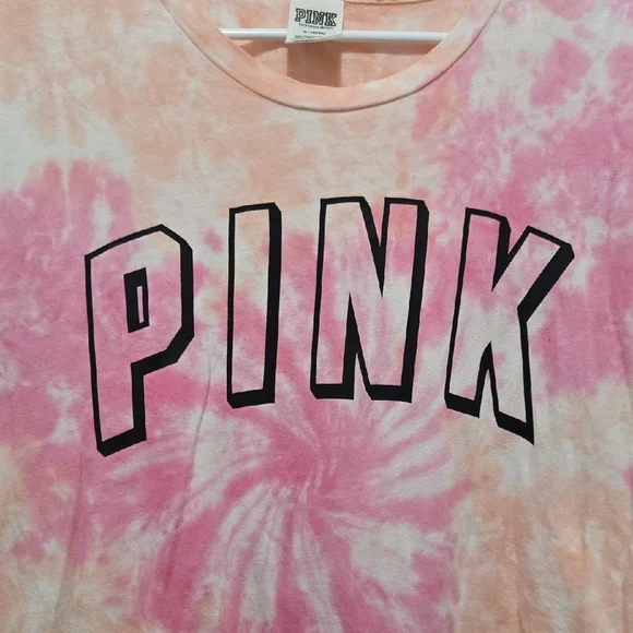 PINK Victoria's Secret Pink and Orange Womans Tee - Picture 2 of 4